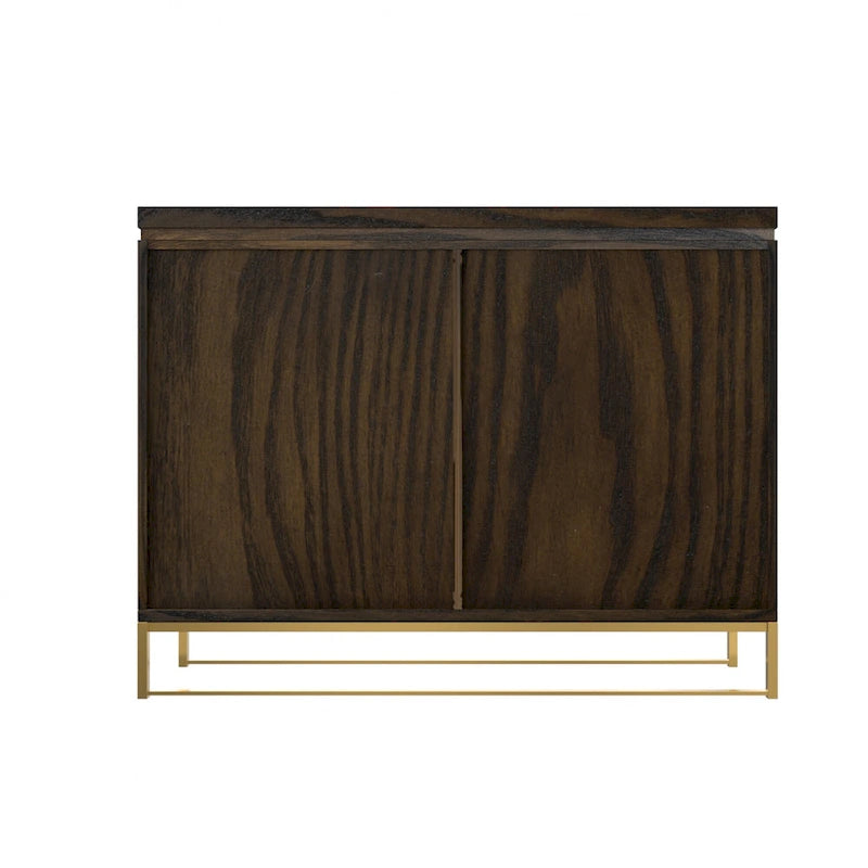 Clihome Furniture Wood 2-Door Accent Cabinet