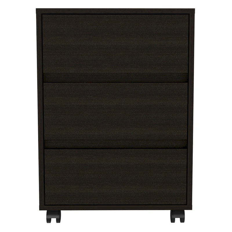 FM Furniture Vienna Three Drawers Filing Cabinet Roller Blade Glide