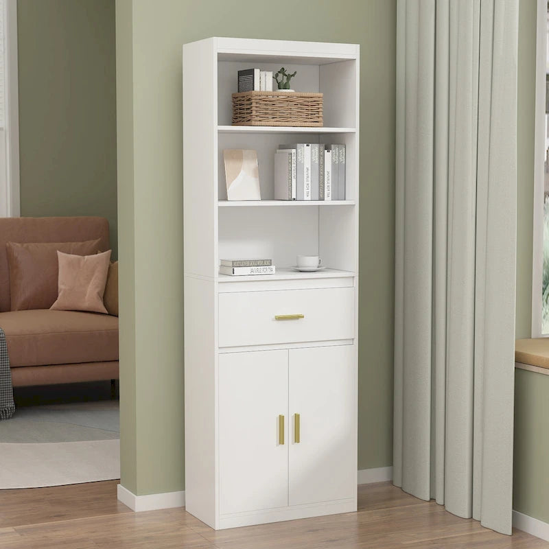 23.6 W X 70.8 H X 11.8 D Linen Cabinet BookCase Space Saving - 23.6W x 70.8H
