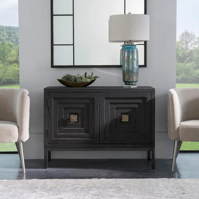Uttermost Aiken Dark Walnut 2-door Cabinet