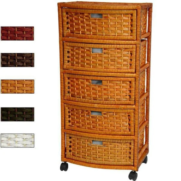 Handmade 37 Natural Fiber Chest of Drawers