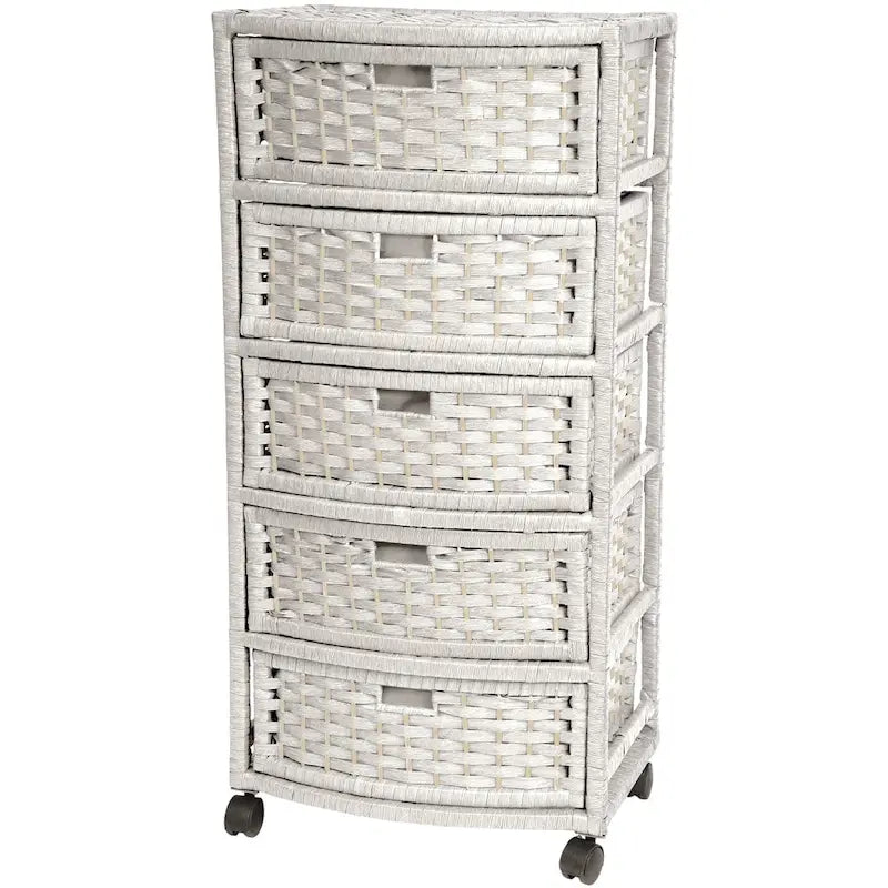 Handmade 37 Natural Fiber Chest of Drawers