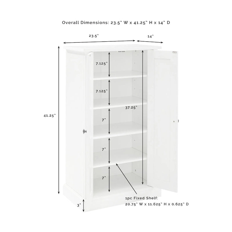 Crosley Seaside Accent Cabinet - 23.5 W x 14 D x 41.25 H