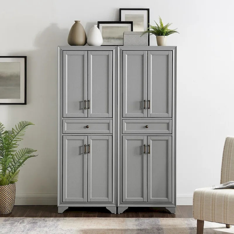 Crosley Tara 2Pc Pantry Set - 47.5W x 15D x 67.75H