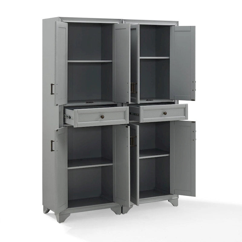 Crosley Tara 2Pc Pantry Set - 47.5W x 15D x 67.75H