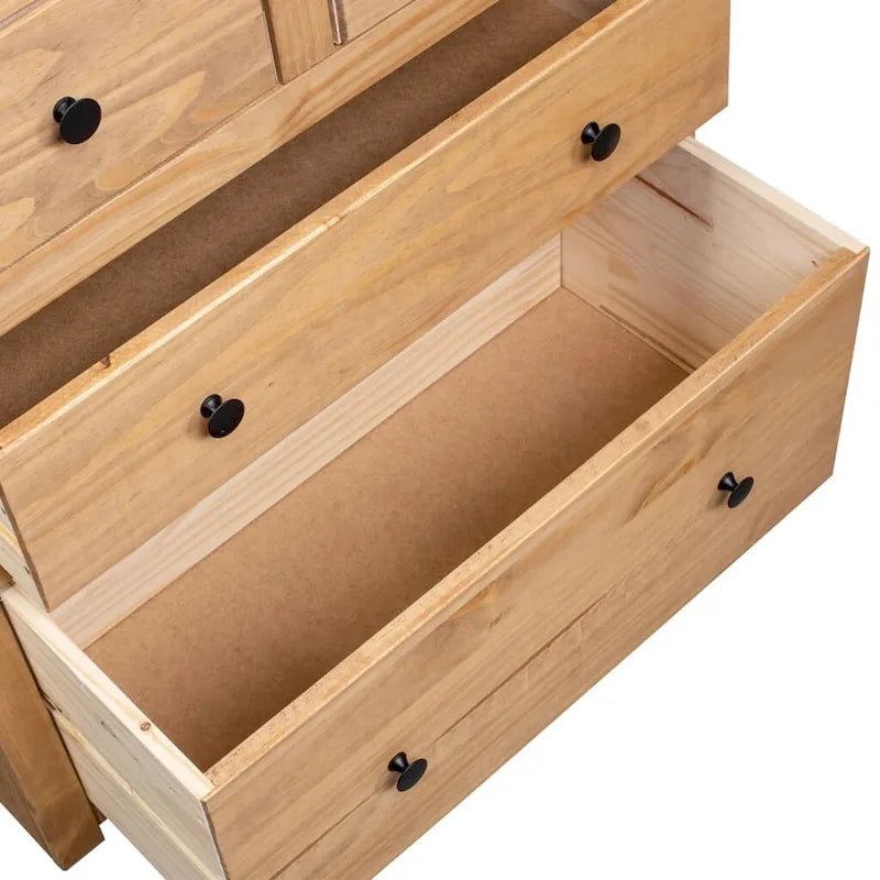 vidaXL Sideboard Drawer Cupboard for Bedroom Storage Cabinet Pine Panama Range - 31.5 x 15.7 x 32.7