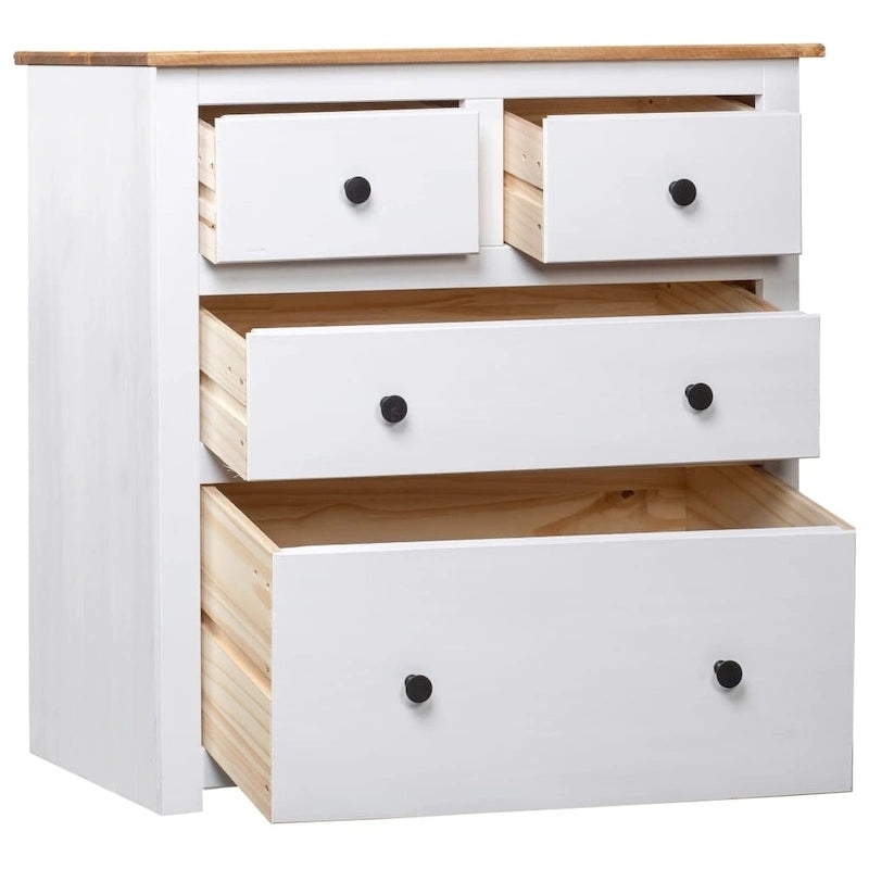 vidaXL Sideboard Drawer Cupboard for Bedroom Storage Cabinet Pine Panama Range - 31.5 x 15.7 x 32.7