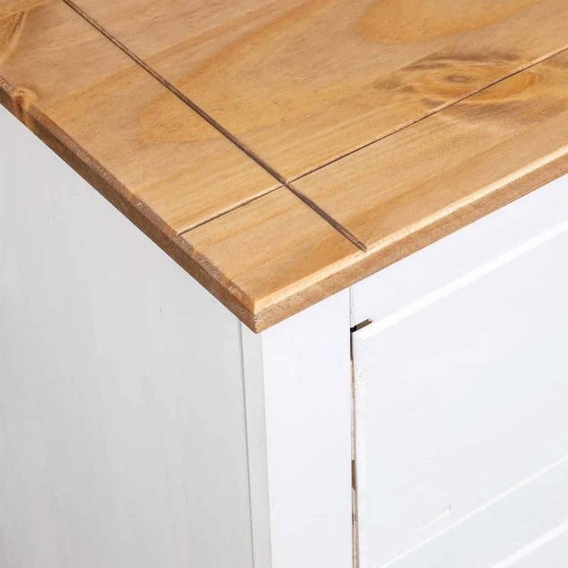 vidaXL Sideboard Drawer Cupboard for Bedroom Storage Cabinet Pine Panama Range - 31.5 x 15.7 x 32.7