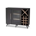 Pietro Mid-Century Modern Finished Wine Cabinet - 38.78 High x 47.24 Wide x 13.39 Deep