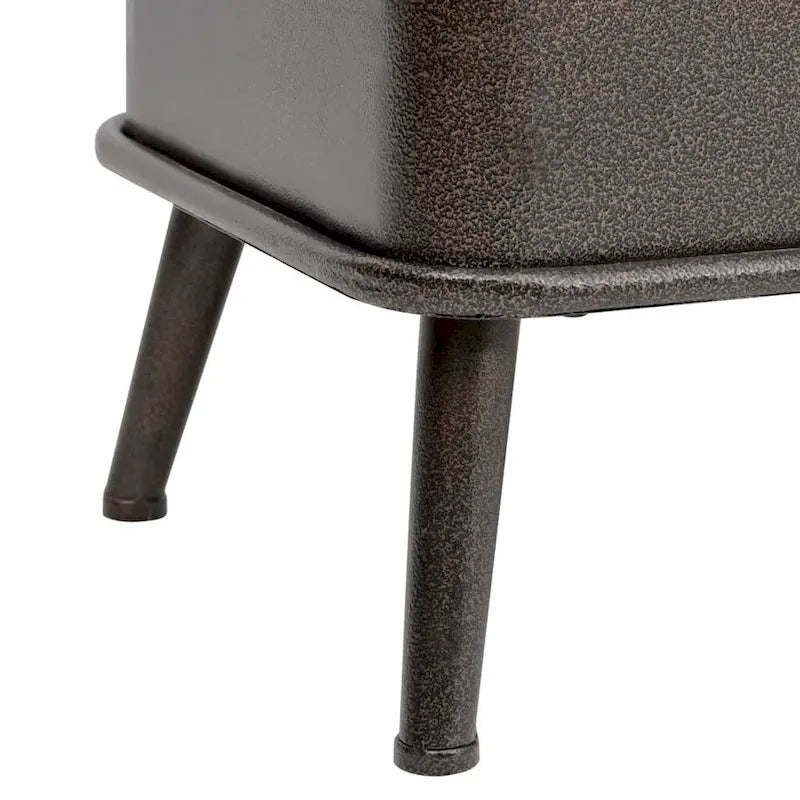 vidaXL Storage Bench with Backrest 43.3 Black Faux Leather - 43.3 x 20.5 x 29.5