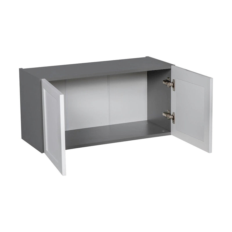 24 x 18 Wall Cabinet-Double Door-Grey - 24 x 18 x 12
