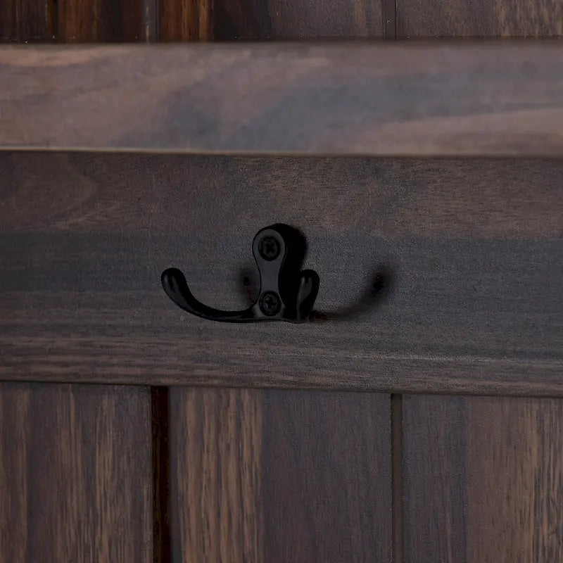 Hall Tree with 4 Hooks , Coat Hanger, Entryway Bench, Storage Bench, 3-in-1 Design, 40INCH, for Entrance, Hallway