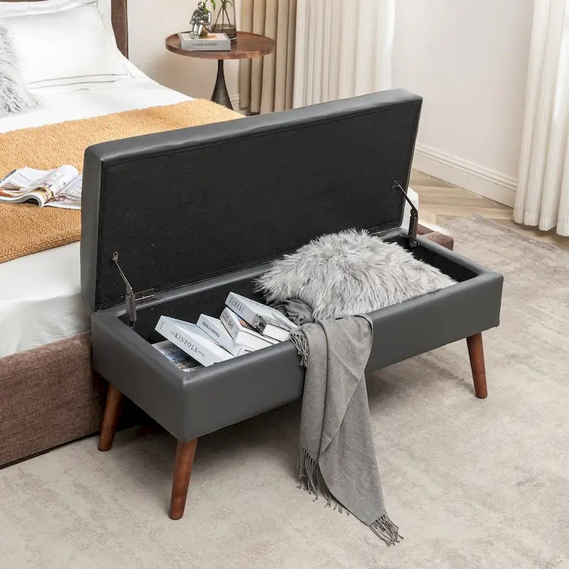 Storage Bench with Storage Bench for Bedroom End of Bed Bench Foot of Bed Bench Entryway Bench Storage Ottoman Bench