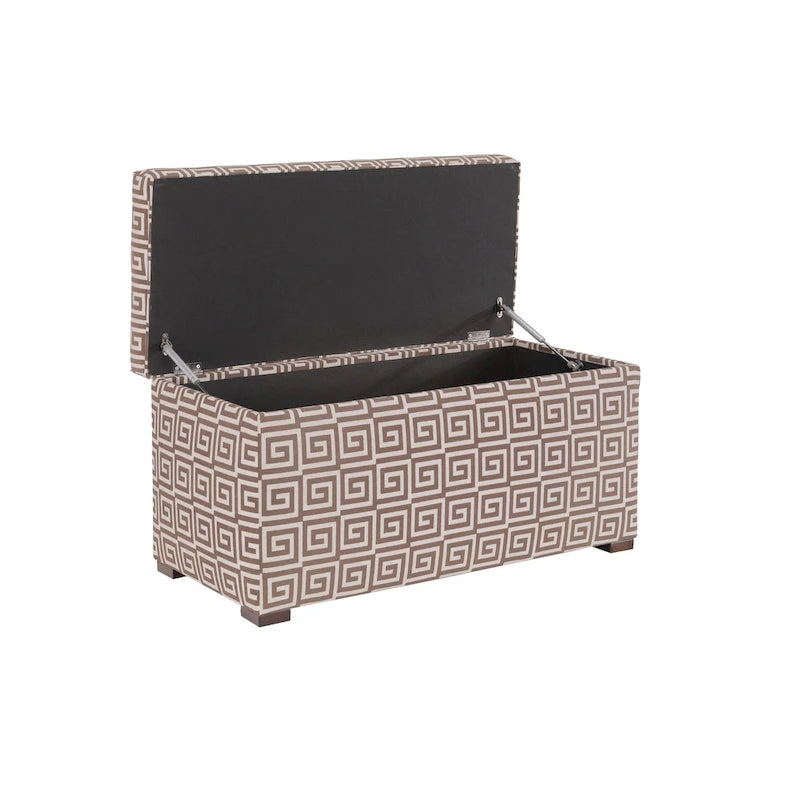 Angela Transitional Wood Storage Bench