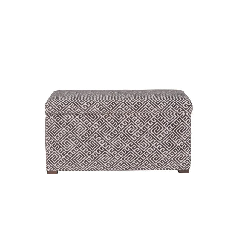 Angela Transitional Wood Storage Bench