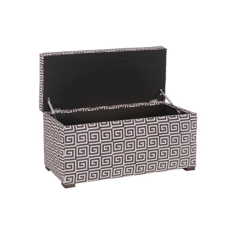 Angela Transitional Wood Storage Bench