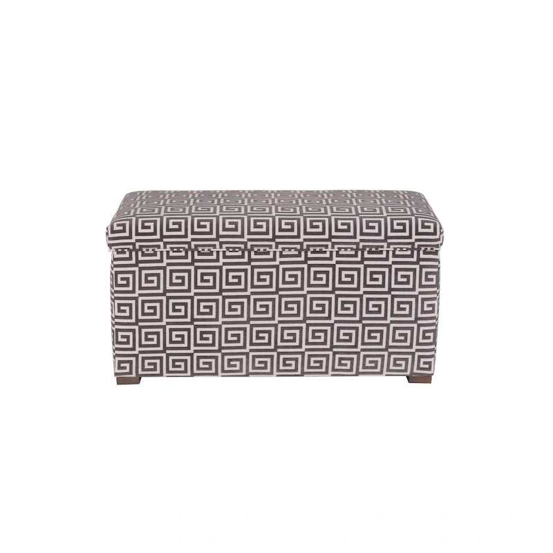 Angela Transitional Wood Storage Bench