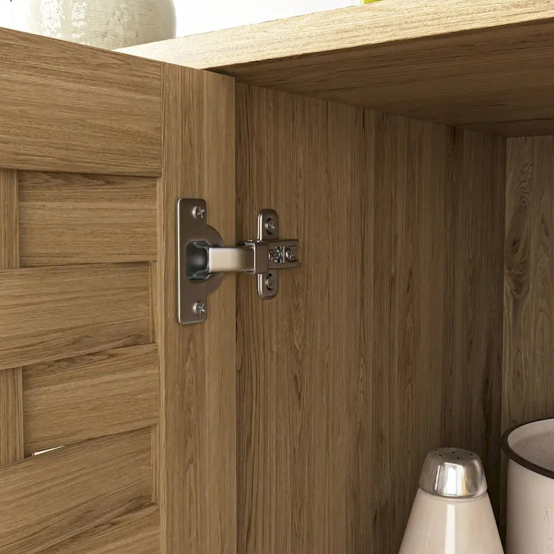 Wood Cabinet with Adjustable Shelf