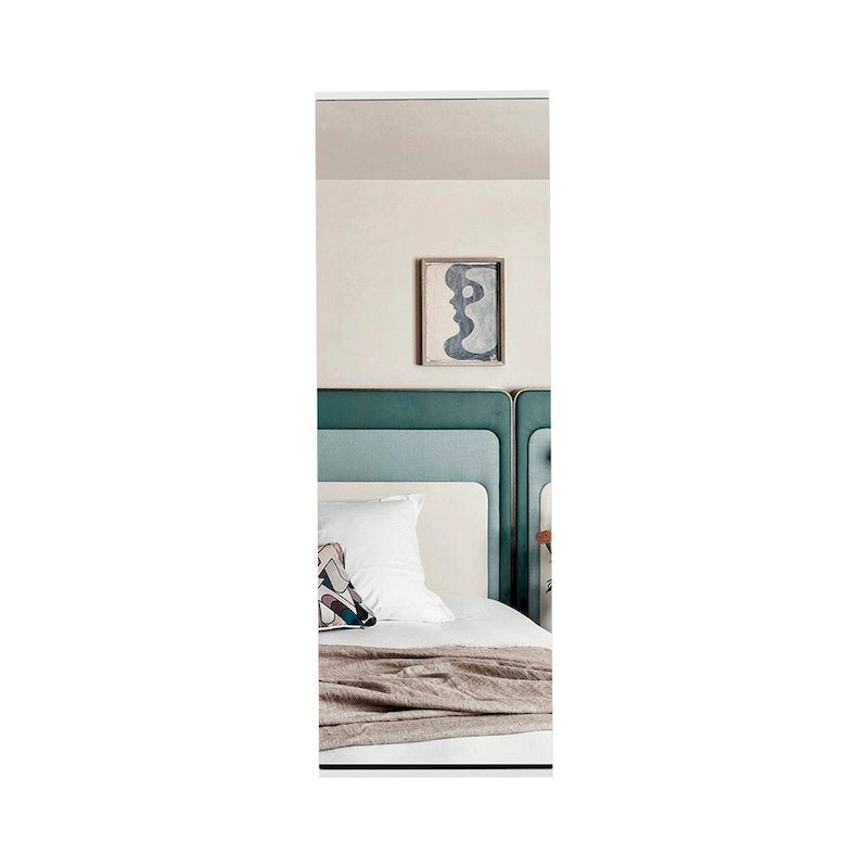 Wall Mounted Shoe Rack With Mirror Chimg, Single Door, White Finish,High quality and durable