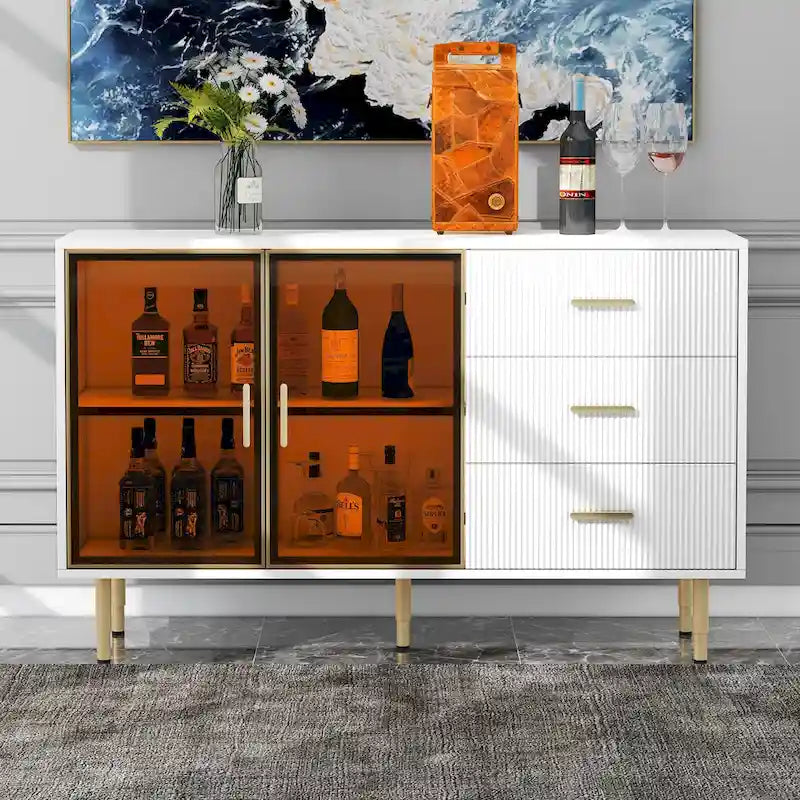 Modern Sideboard MDF Buffet Cabinet