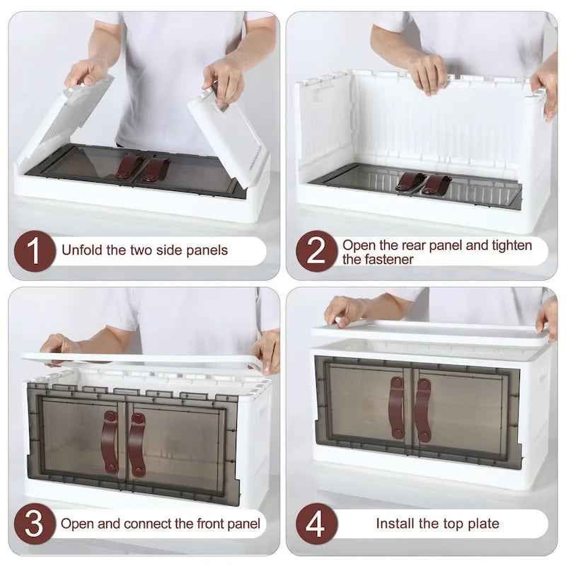 Plastic Storage Cabinet with Lids
