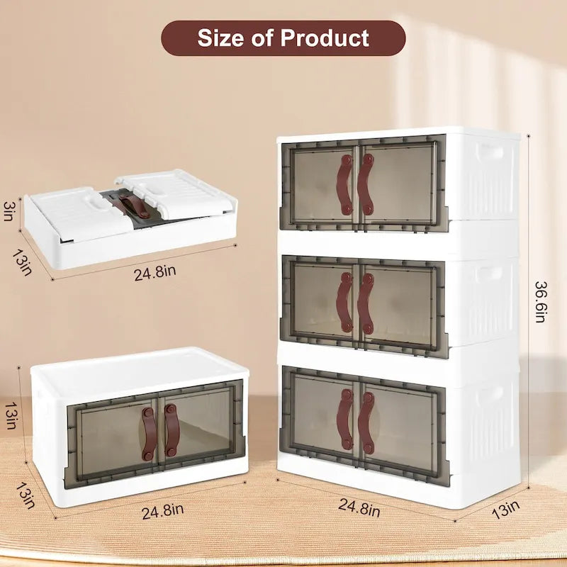 Plastic Storage Cabinet with Lids