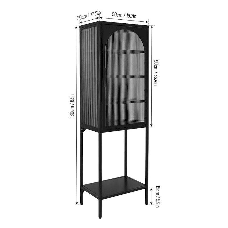 Tempered Glass Door Cabinet