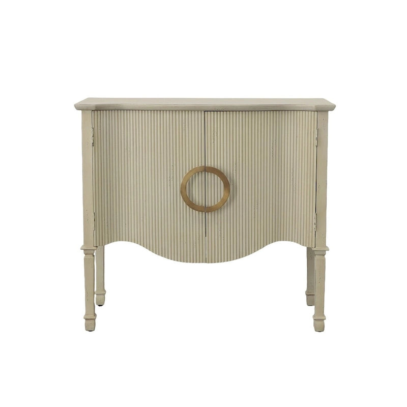 Willow 36 2-Door Server, Distressed Cream