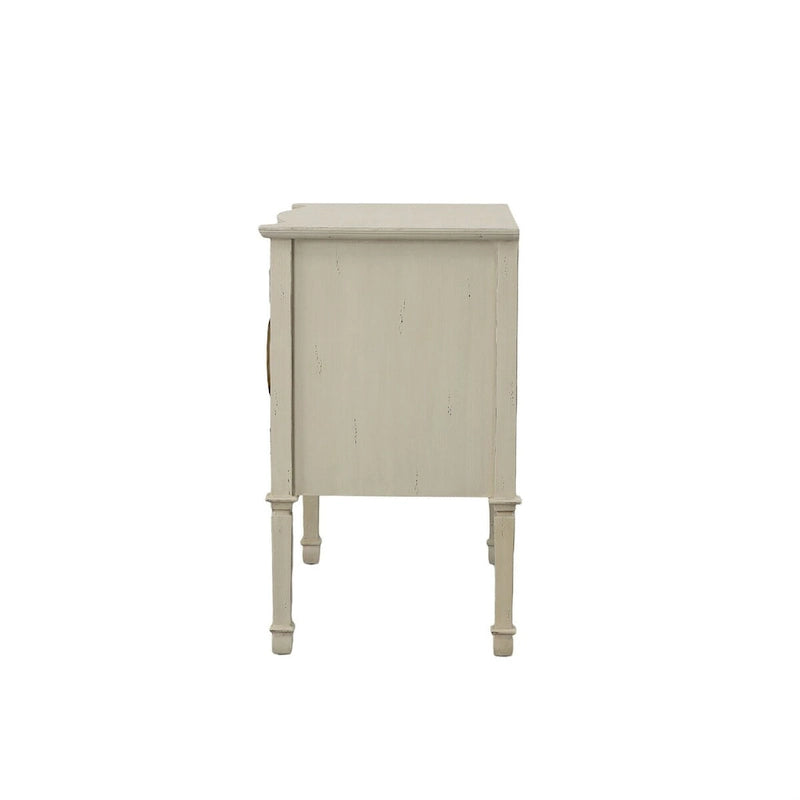 Willow 36 2-Door Server, Distressed Cream