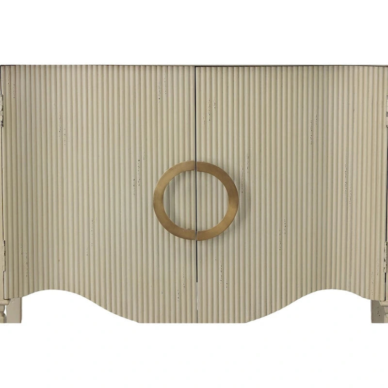 Willow 36 2-Door Server, Distressed Cream