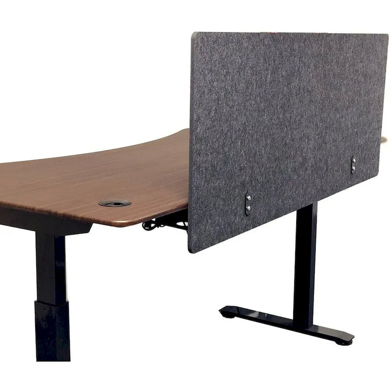 ApexDesk Artsonic 54-Inch Dual-Use Modesty Vanity Panel Divider Made of Polyester Fiber with Clamps for Standing Desk