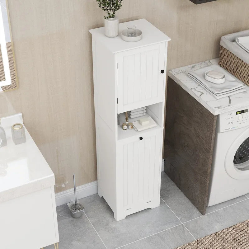 1-Compartment 1-Door Tilt-Out Laundry Sorter Cabinet